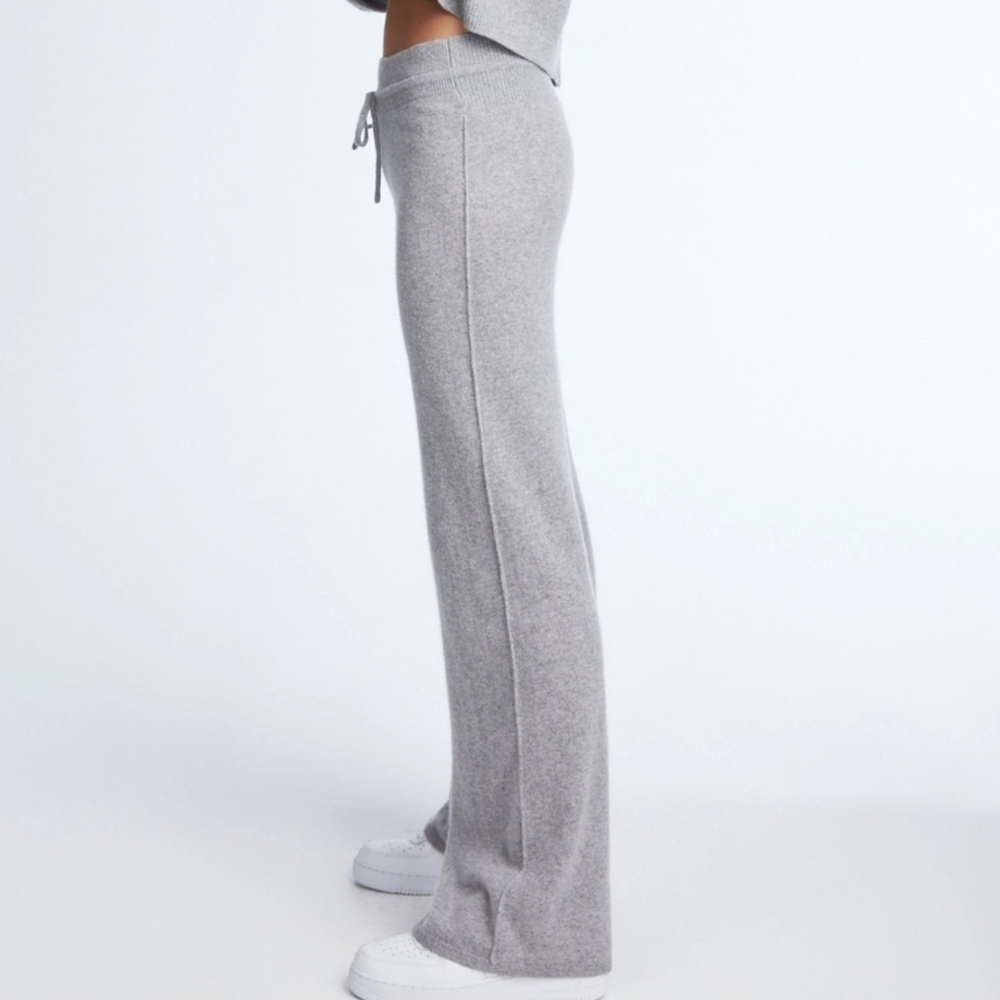Le ORE Palermo Cashmere Wide Leg Pant Grey sz Small - Picture 2 of 7